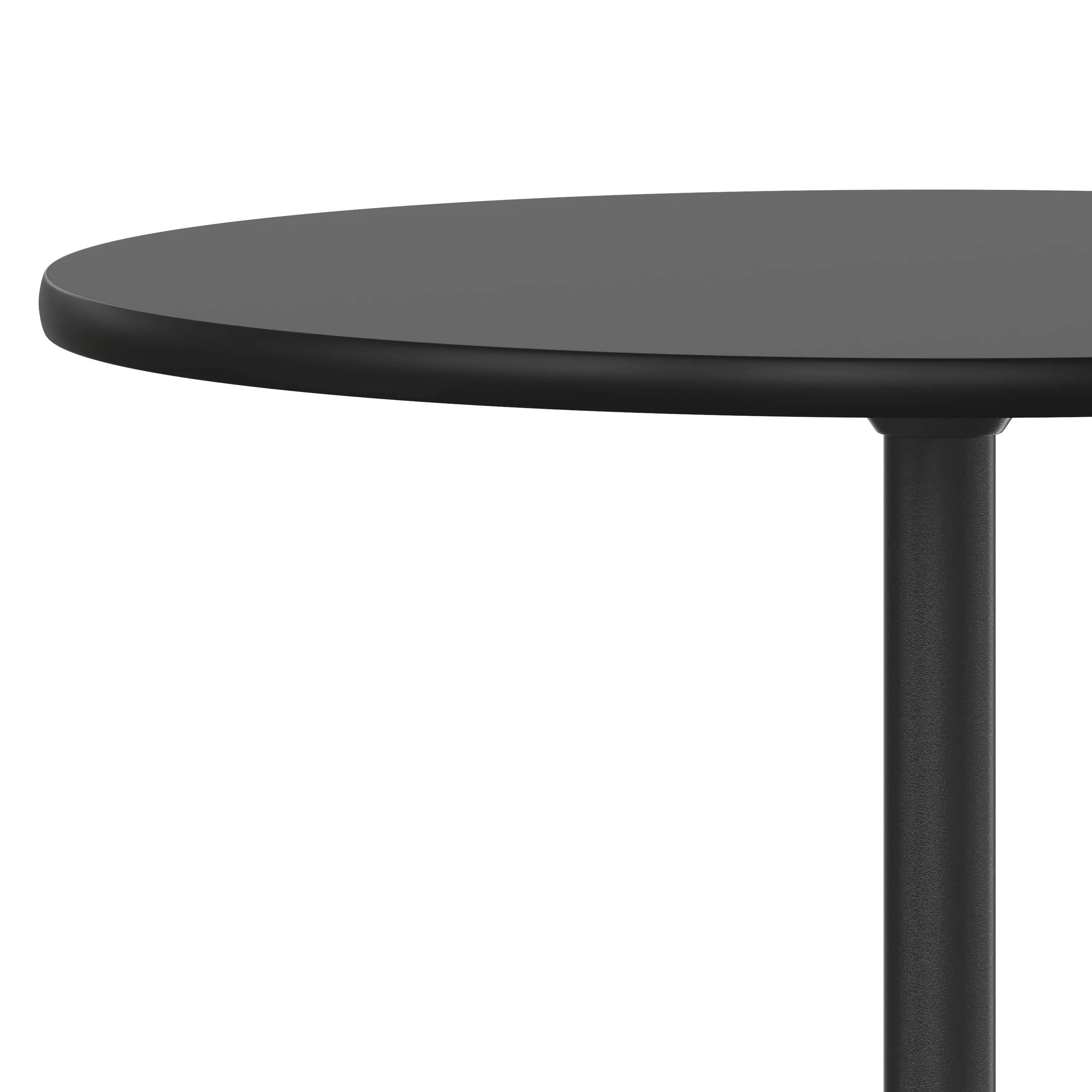 24'' Round Wood Cocktail Table with 30'' and 42'' Columns