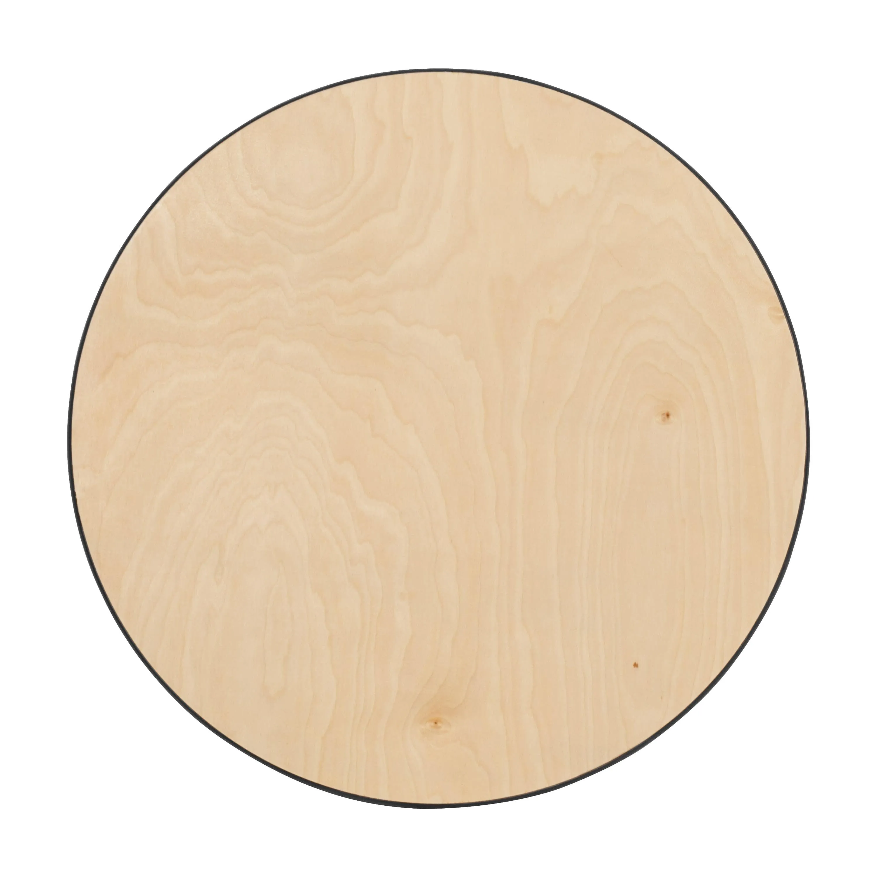 24'' Round Wood Cocktail Table with 30'' and 42'' Columns