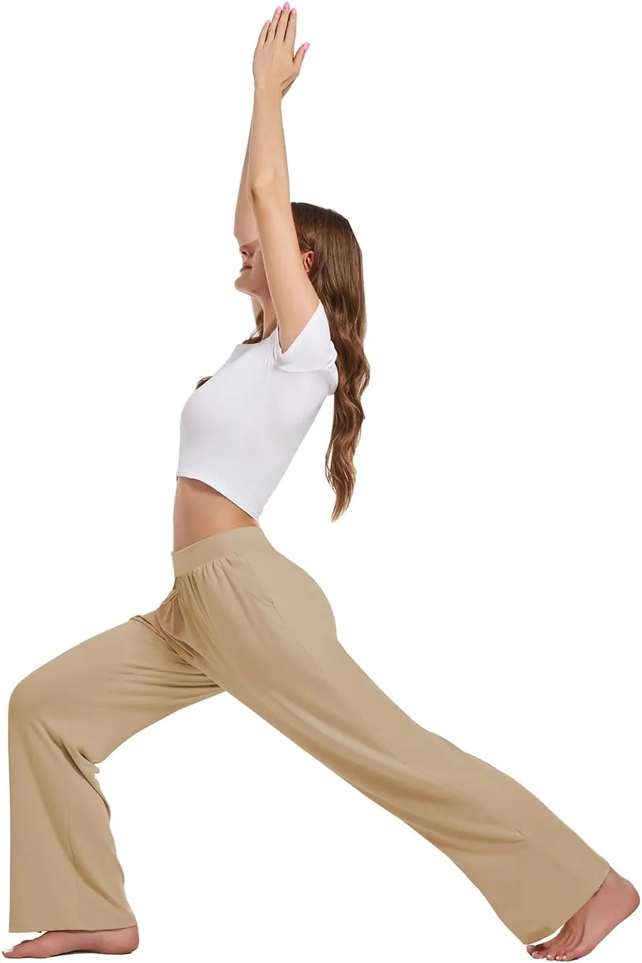 3 Pack Women's Lounge Cozy Wide Leg with Pockets Loose Flowy Yoga Sweatpants Workout Comfy Jogger Pants