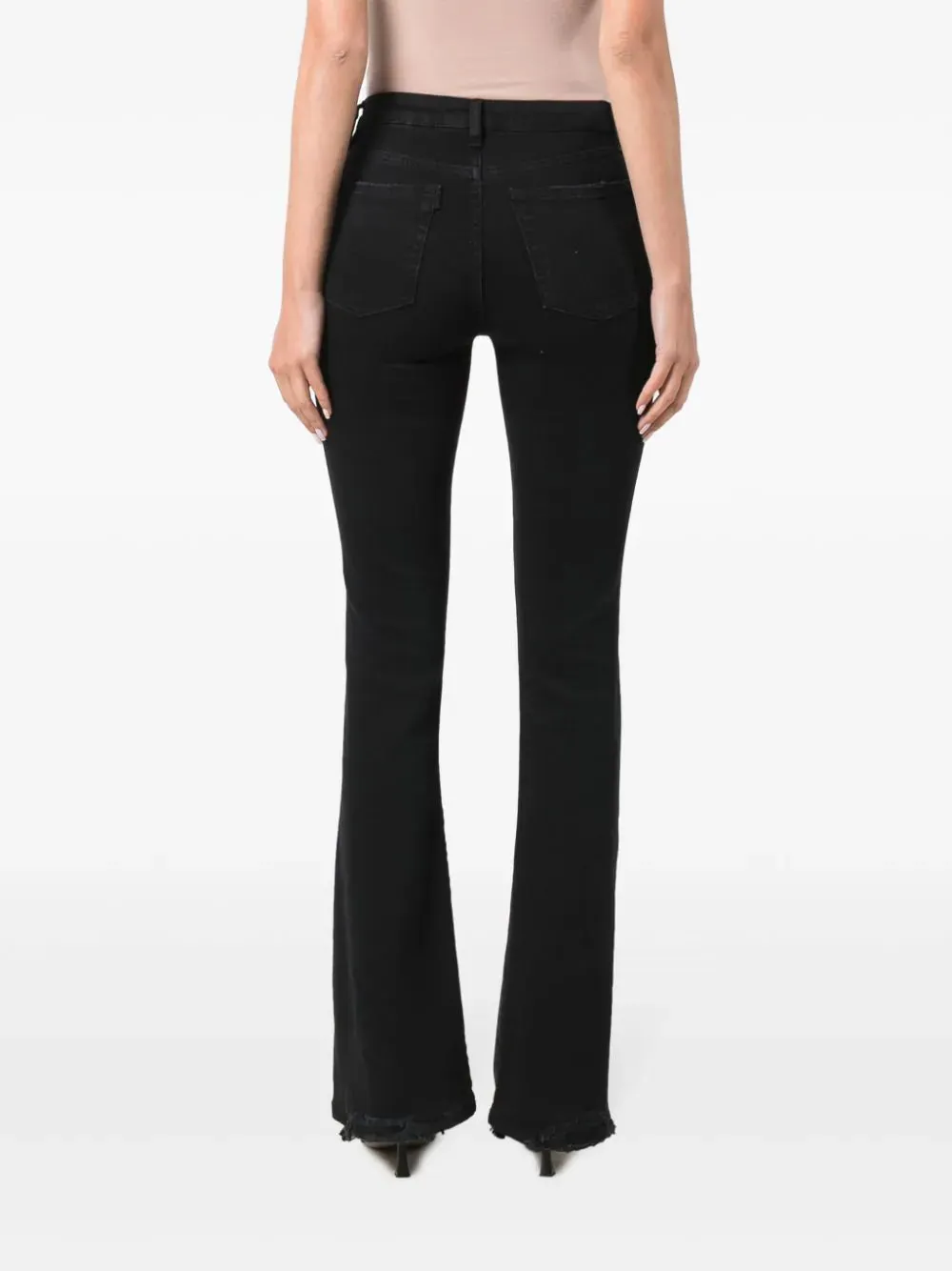 3x1 Denim Farrah Bootcut Flare Leg Jeans in Black
