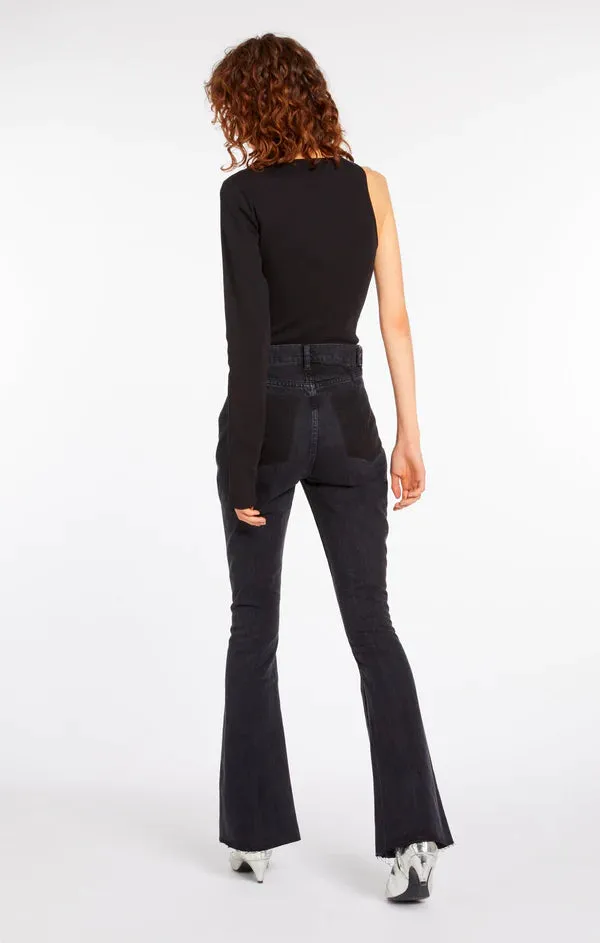 3x1 Denim Farrah Bootcut Flare Leg Jeans in Black
