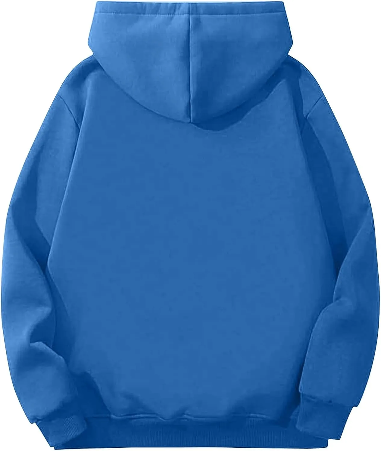 ADHOWBEW Mens Fleece Hoodie Sherpa Lined Drawstring Heavy Weight Cotton Cold Weather Warm Thick Sweatshirts Pullover
