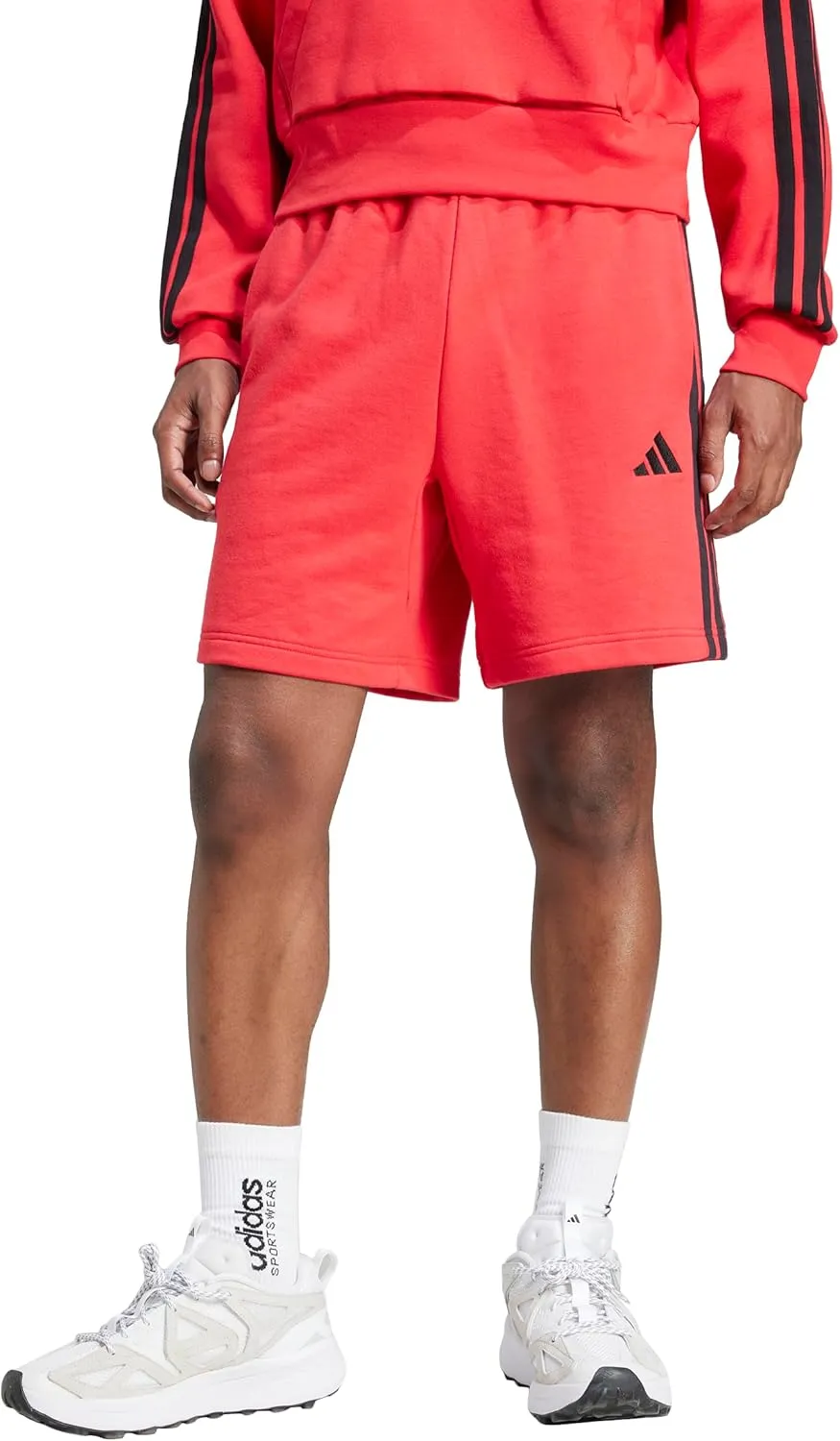 adidas Men's Essentials 3-Stripes French Terry 7-Inch Shorts