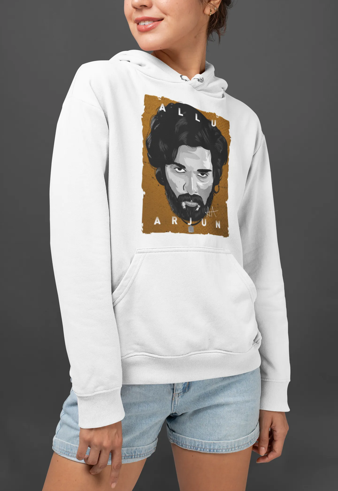 Allu Arjun Pushpa Unisex Hoodie Black