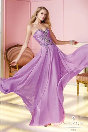 Alyce Paris 6231 Orchid Purple Chiffon Prom Dress - Size 10