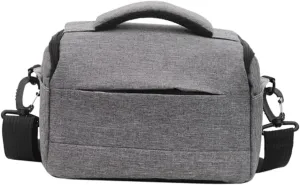 Angoily Multi-purpose Camera Pouch Large Capacity Camera Storage Bag for Dslr Front Pocket Inner Compartment Side Pockets Comfortable Shoulder Bag Gray