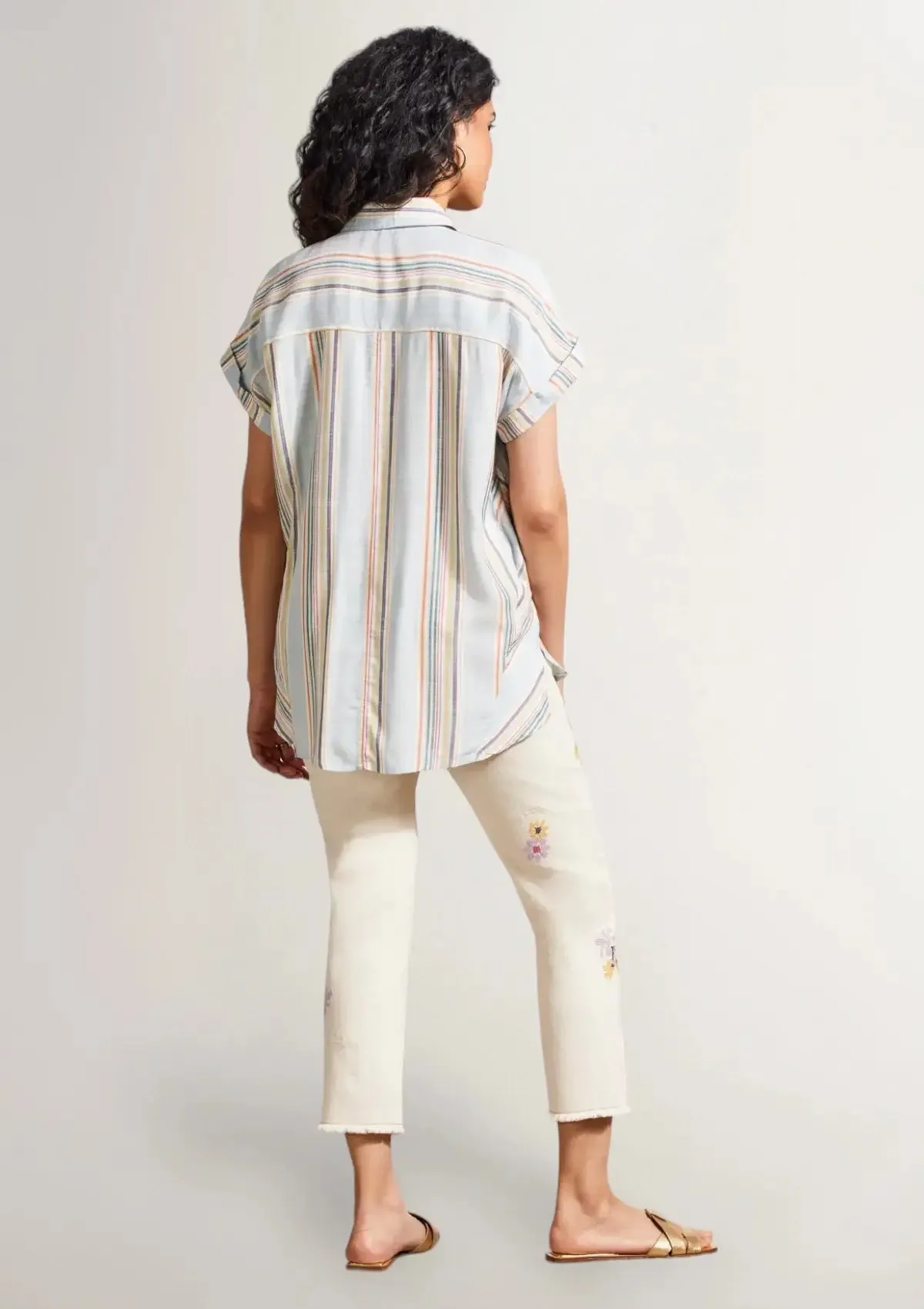 Ari Button-Up Panel Shirt - Saltwater