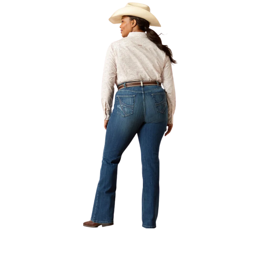 Ariat Women's Mid Rise Ariana Boot Cut Big Jean