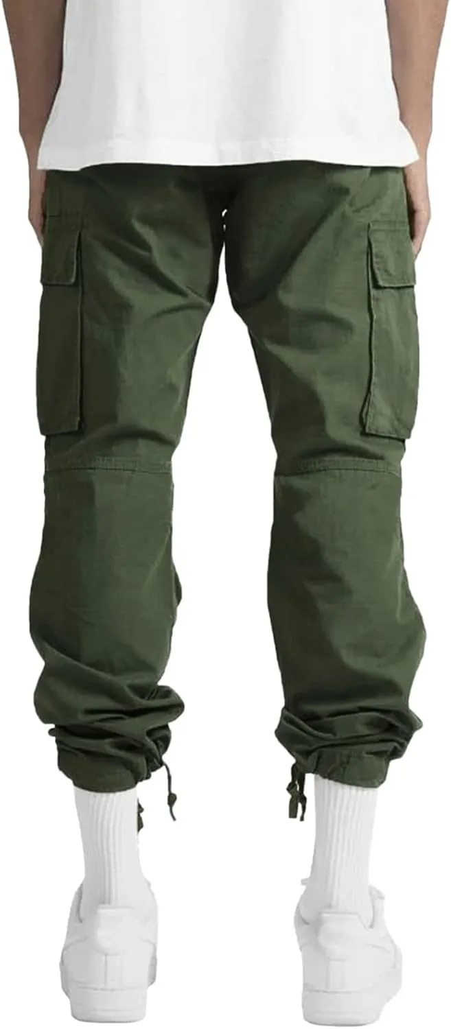 Big and Tall Cargo Pants for Men Sweatpants for Men Fashion Sports Pants Men's Casual Joggers Work Pants Drawstring