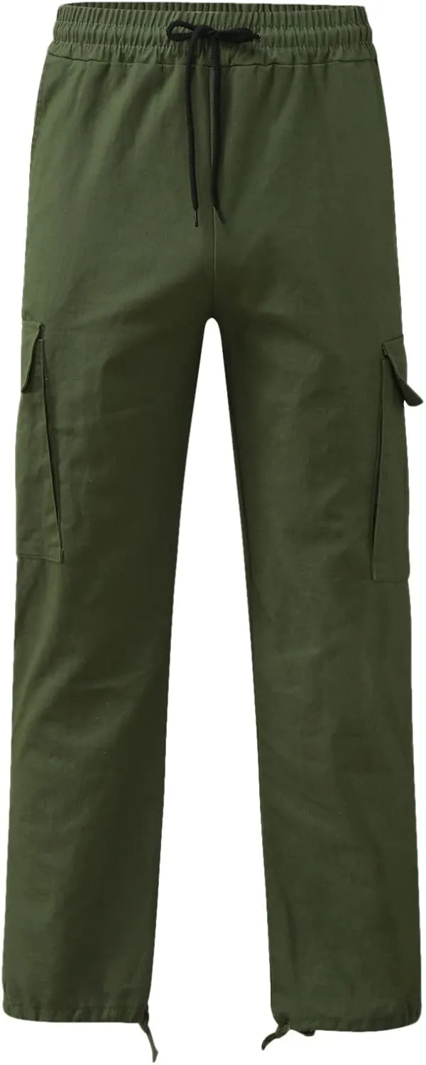 Big and Tall Cargo Pants for Men Sweatpants for Men Fashion Sports Pants Men's Casual Joggers Work Pants Drawstring