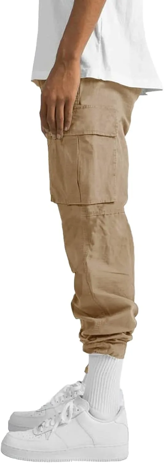 Big and Tall Cargo Pants for Men Sweatpants for Men Fashion Sports Pants Men's Casual Joggers Work Pants Drawstring
