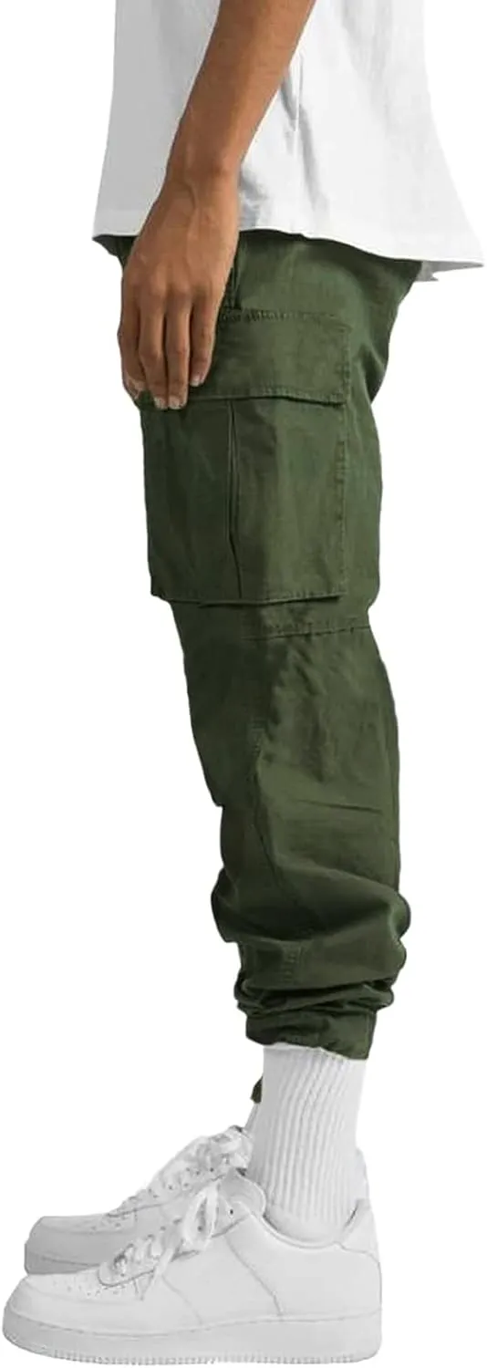 Big and Tall Cargo Pants for Men Sweatpants for Men Fashion Sports Pants Men's Casual Joggers Work Pants Drawstring