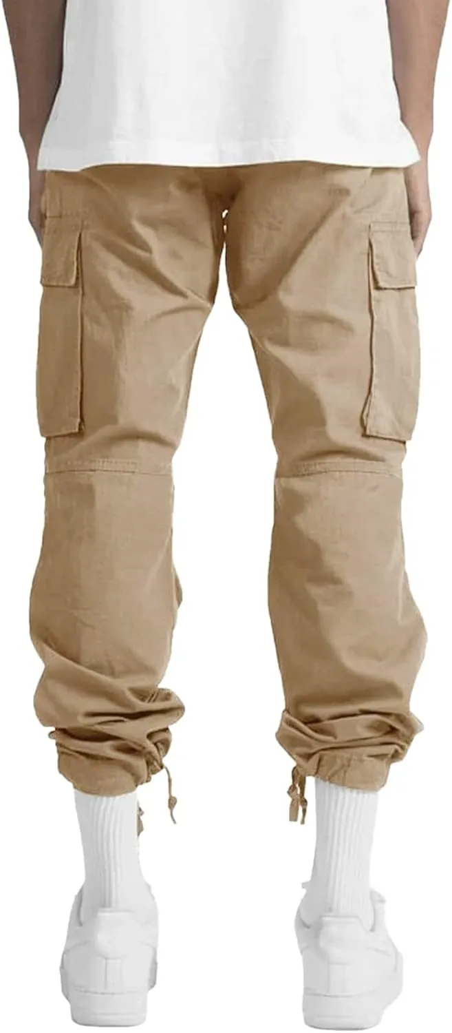 Big and Tall Cargo Pants for Men Sweatpants for Men Fashion Sports Pants Men's Casual Joggers Work Pants Drawstring