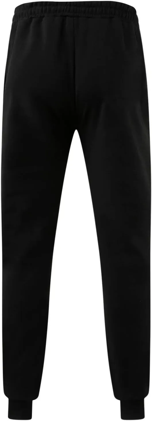 Big and Tall Sweatpants for Men Men's Heavyweight Fleece Cargo Sweatpants Elastic Waist Drawstring Athletic Trousers