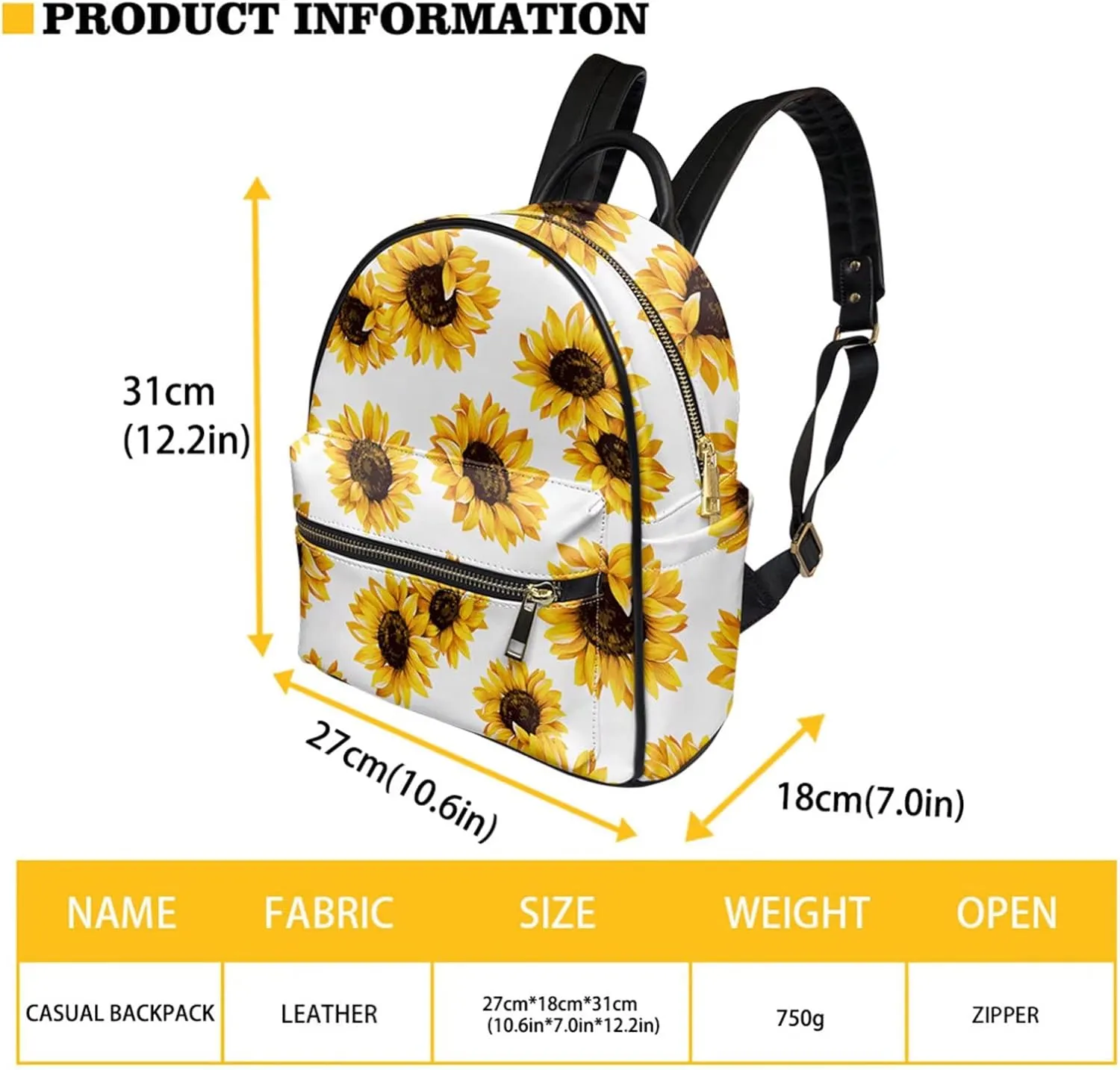 Bling Butterflies Design Schoolbag with Zipper Around,PU Leather Comfortable Shoulder Bag for Women Girls Portable Backpack, Softy Casual Travel Daypack Purse