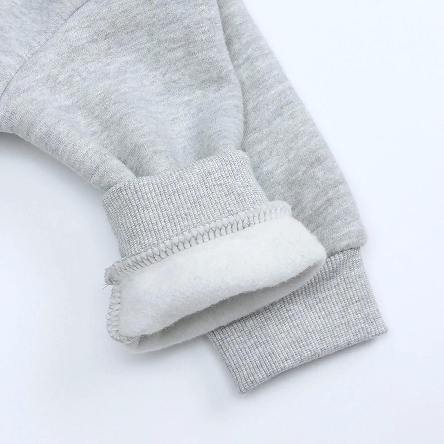 Boys Girls Bear Ears Shape Fleece Warm Hoodies Pullover Toddler Baby Solid Hooded Sweatshirt Cute Fall Clothes