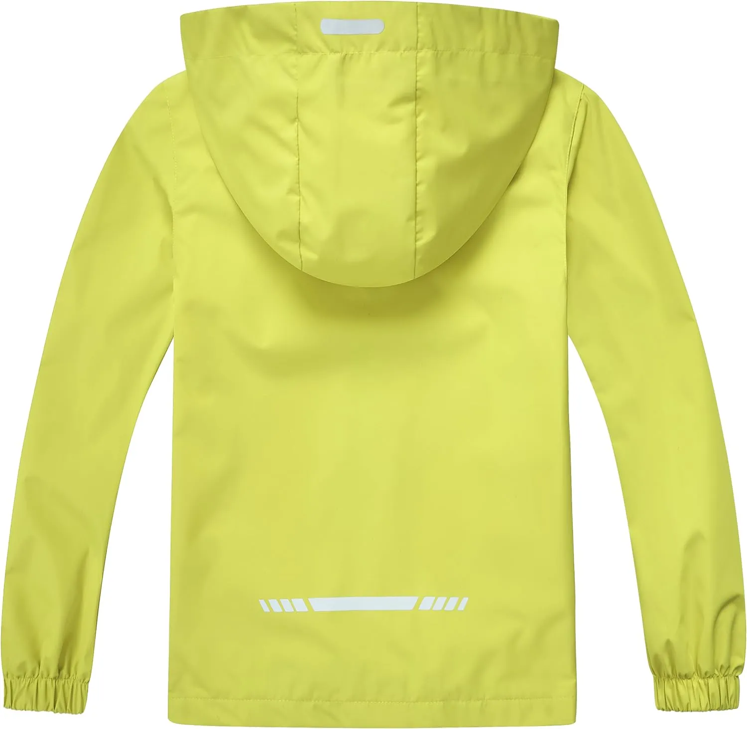 Boys Girls Waterproof Rain Jacket Lightweight soft lining Kids Windbreaker Hooded Coat Easy to Fold