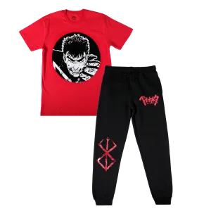 Brand of Sacrifice Red and Black Lounge Set