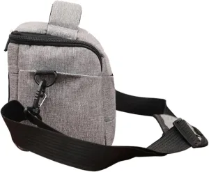 Camera Shoulder Bag Storage Pouch Large Capacity for Dslr and Lenses Front Inner Pockets Comfortable Handle Adjustable Straps Gray Versatile Camera Case
