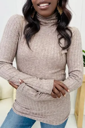 Comfortable Turtleneck Long Sleeve Knitted T-Shirt