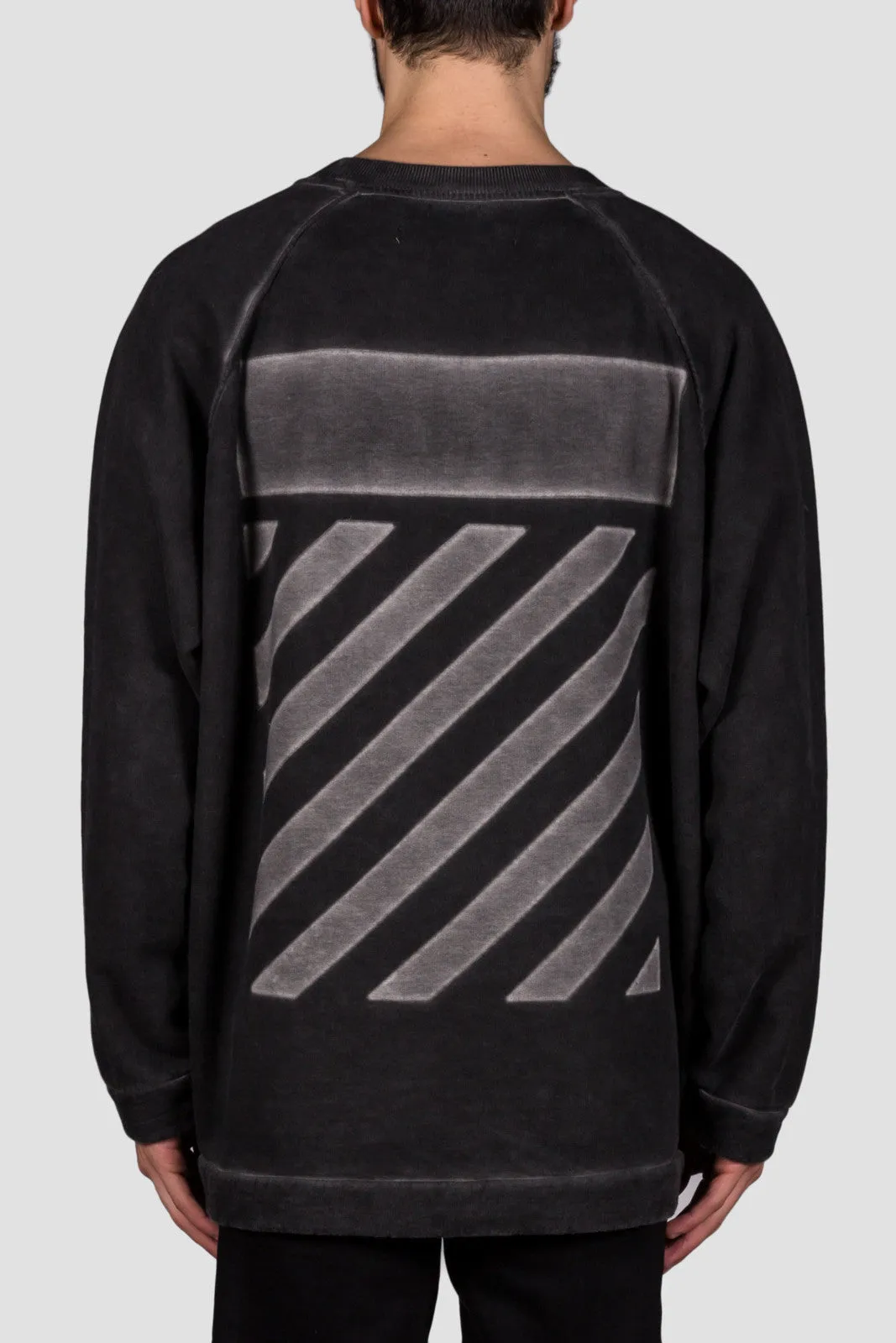Fleece Crewneck Garment Dye Black No Col