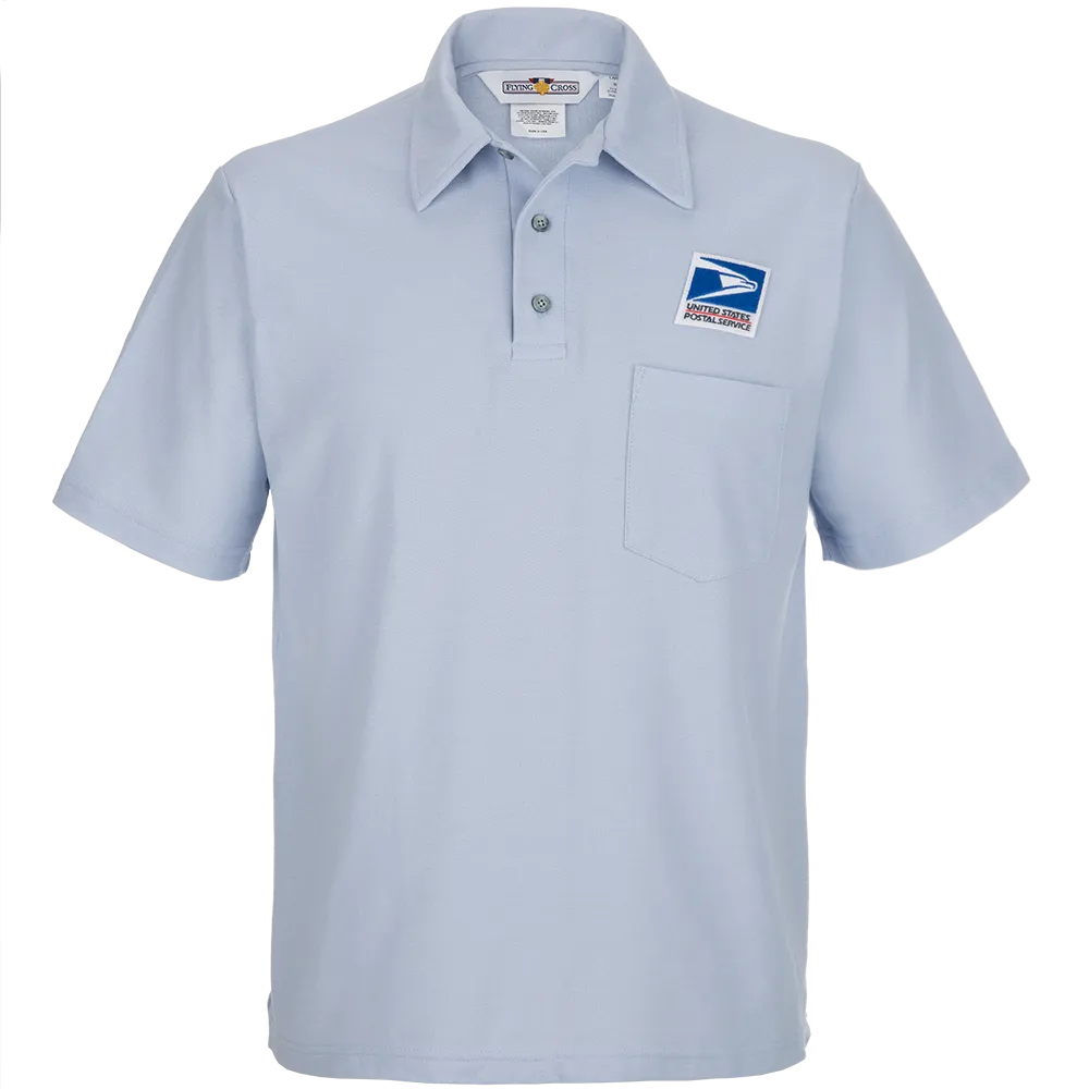 Flying Cross Men's Letter Carrier Knit Postal Polo Shirts