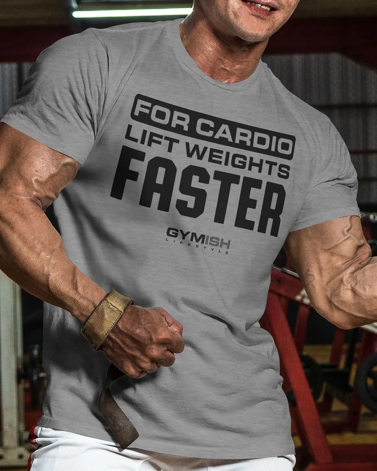 for Cardio Lift Weights Faster Workout T-Shirt for Men, Cool Gym Shirts