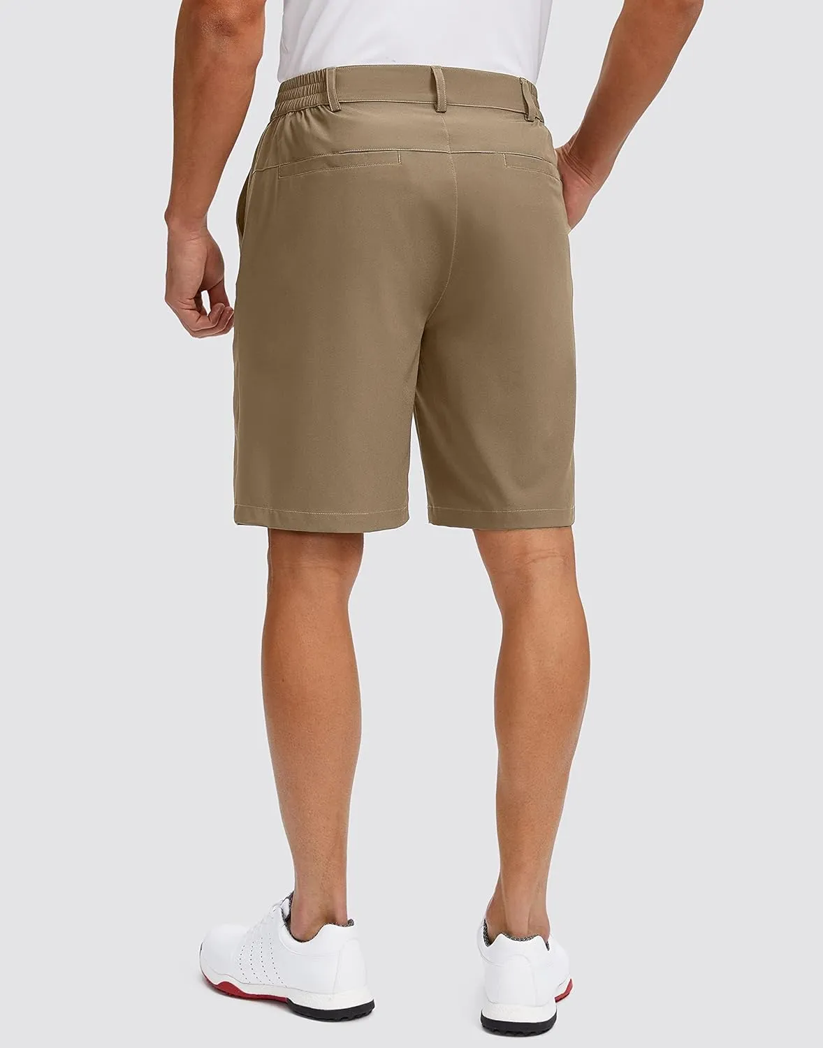 G Gradual Men's Golf Shorts with 5 Pockets 9" Light Weight Stretch Quick Dry Casual Dress Work Shorts for Men