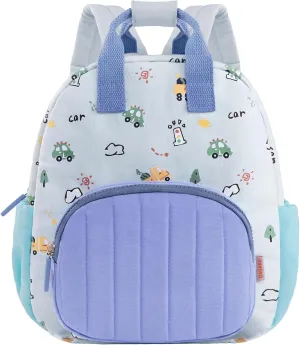 GAGAKU Toddler Backpack for Boys - Kids Backpack Mini Backpack 2-6 years old Cartoon Breathable Comfortable Preschool Backpack for School Travel - Blue Car