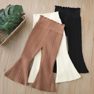 Girls Knitted Wide Leg Pants