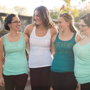 Gold Bridesmaid Shirts