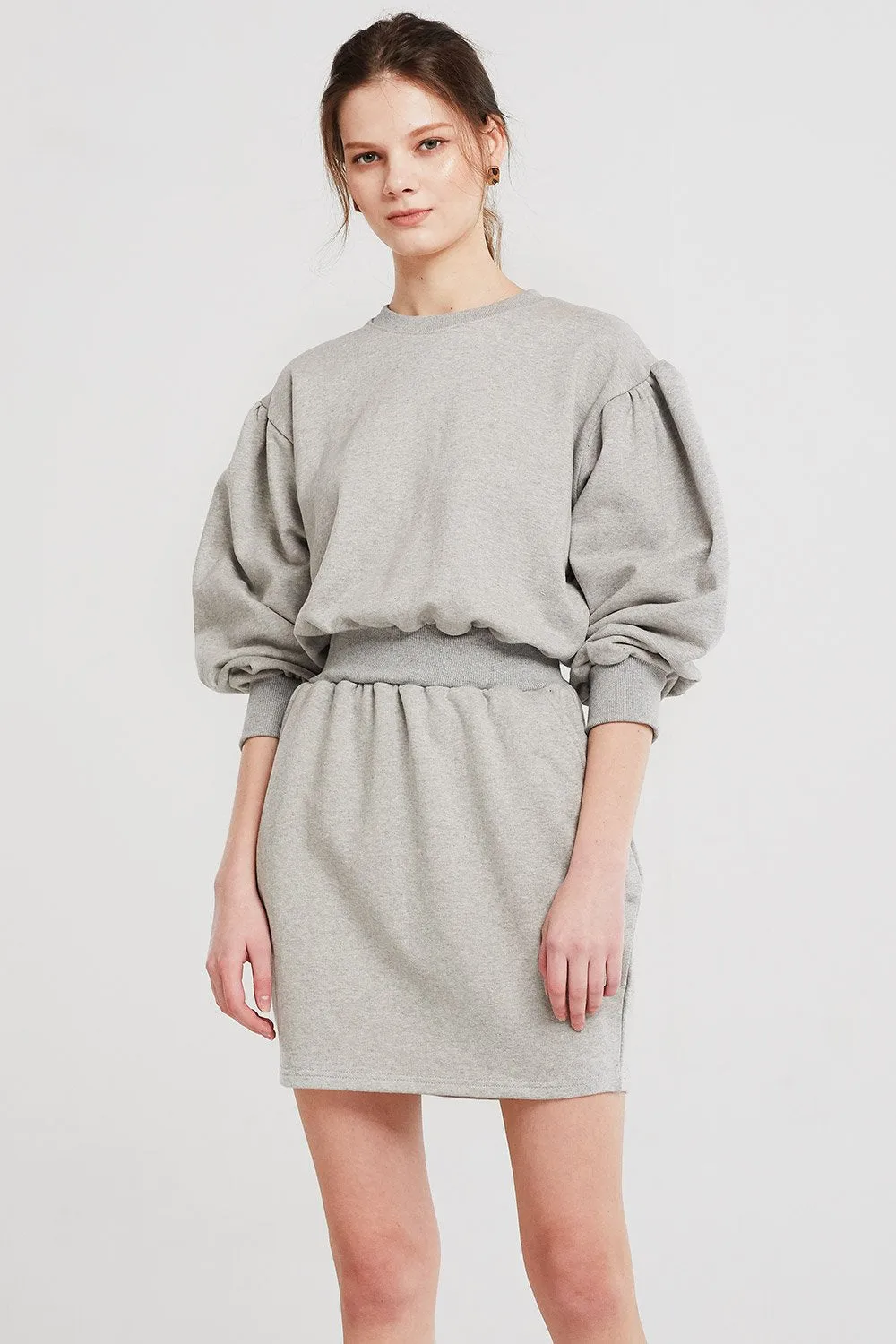 Grace Puffed Sweat Dress
