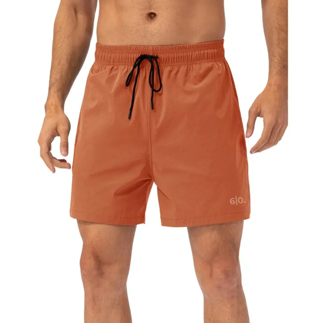 Green easy care material padel shorts for men