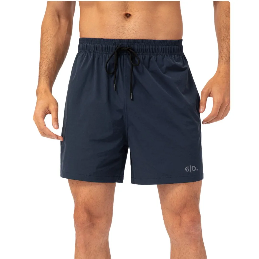 Green easy care material padel shorts for men