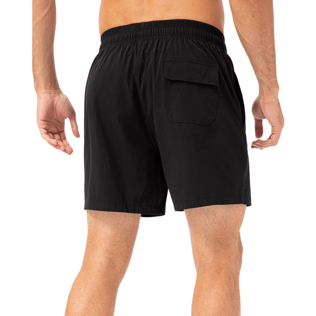 Green easy care material padel shorts for men