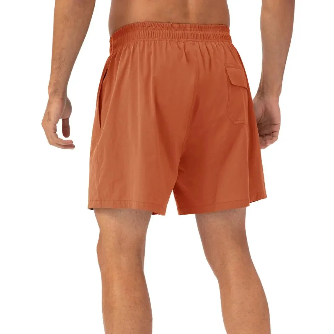 Green easy care material padel shorts for men