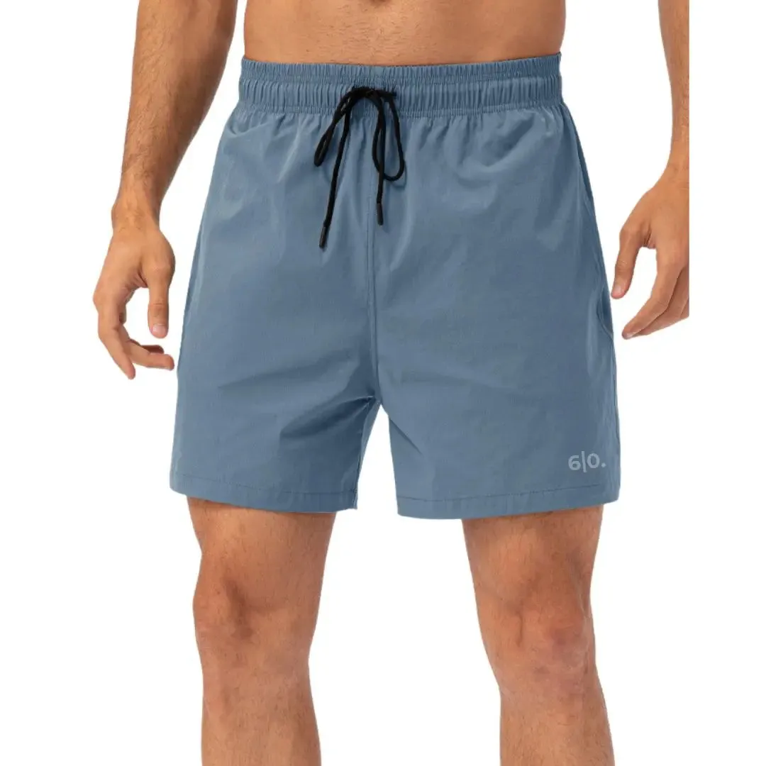 Green easy care material padel shorts for men