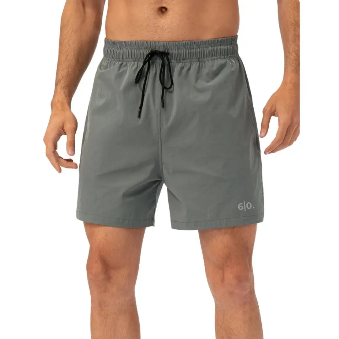 Green easy care material padel shorts for men