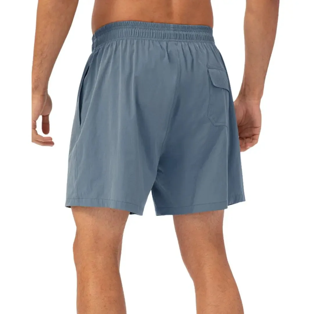Green easy care material padel shorts for men