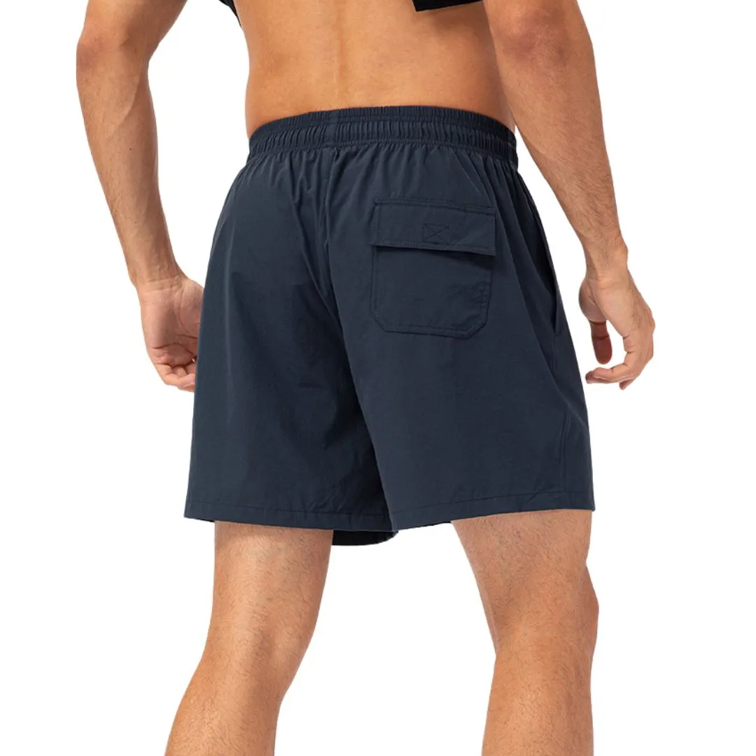 Green easy care material padel shorts for men