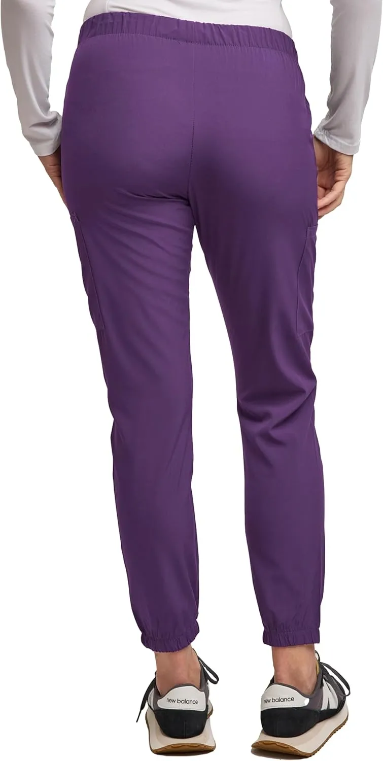 Green Town Scrubs for Women - Jogger Scrub Pant, Cargo Pockets, Stretch Fabric, Drawcord, Easy Care