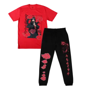 Itachi Uchiha Black and Red Lounge Set