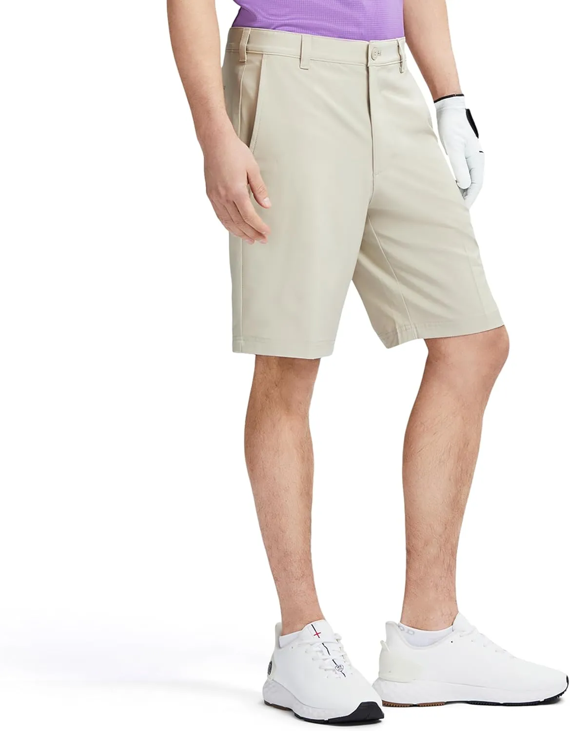 IZOD Men's Swingflex Straight-fit Stretch Golf Shorts, 9.5-inch Inseam