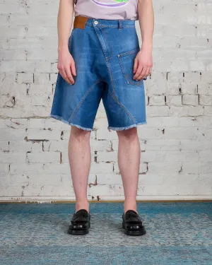 JW Anderson Twisted Workwear Short Light Blue Denim