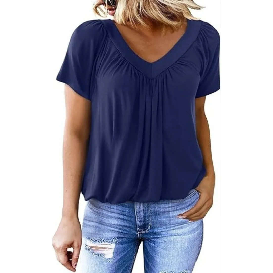 KATHLEEN - Casual V-Neck Top