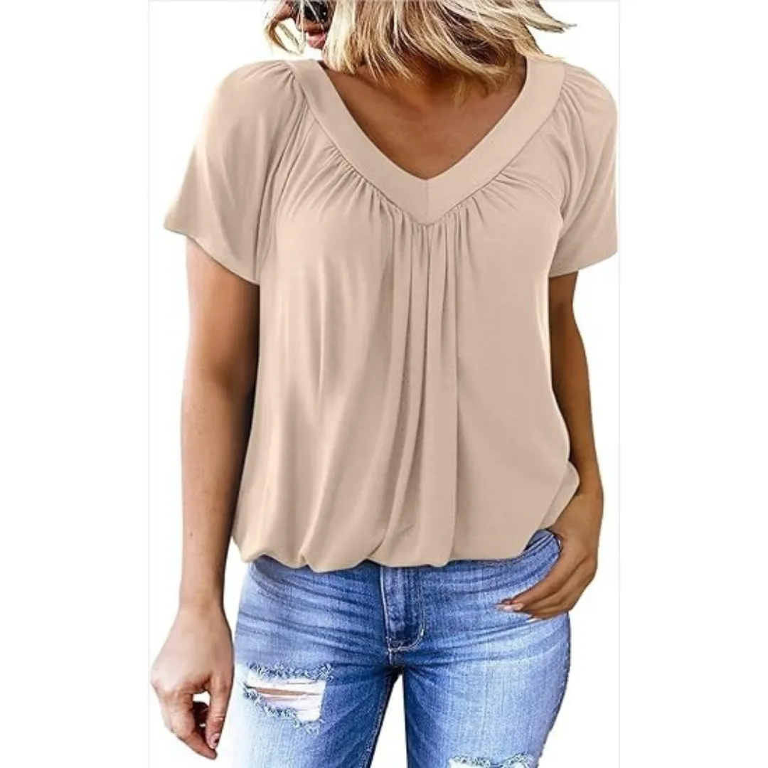 KATHLEEN - Casual V-Neck Top
