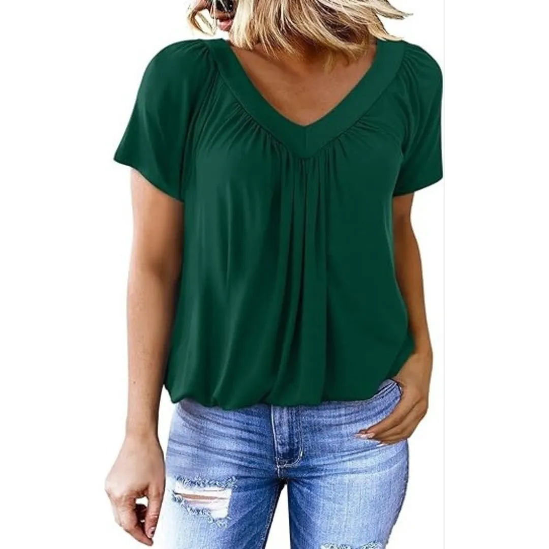 KATHLEEN - Casual V-Neck Top