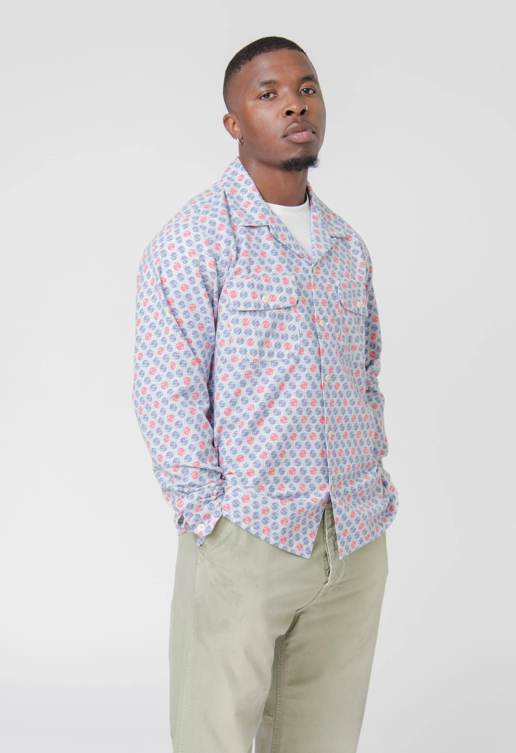 Khadi Boomer Shirt Navy