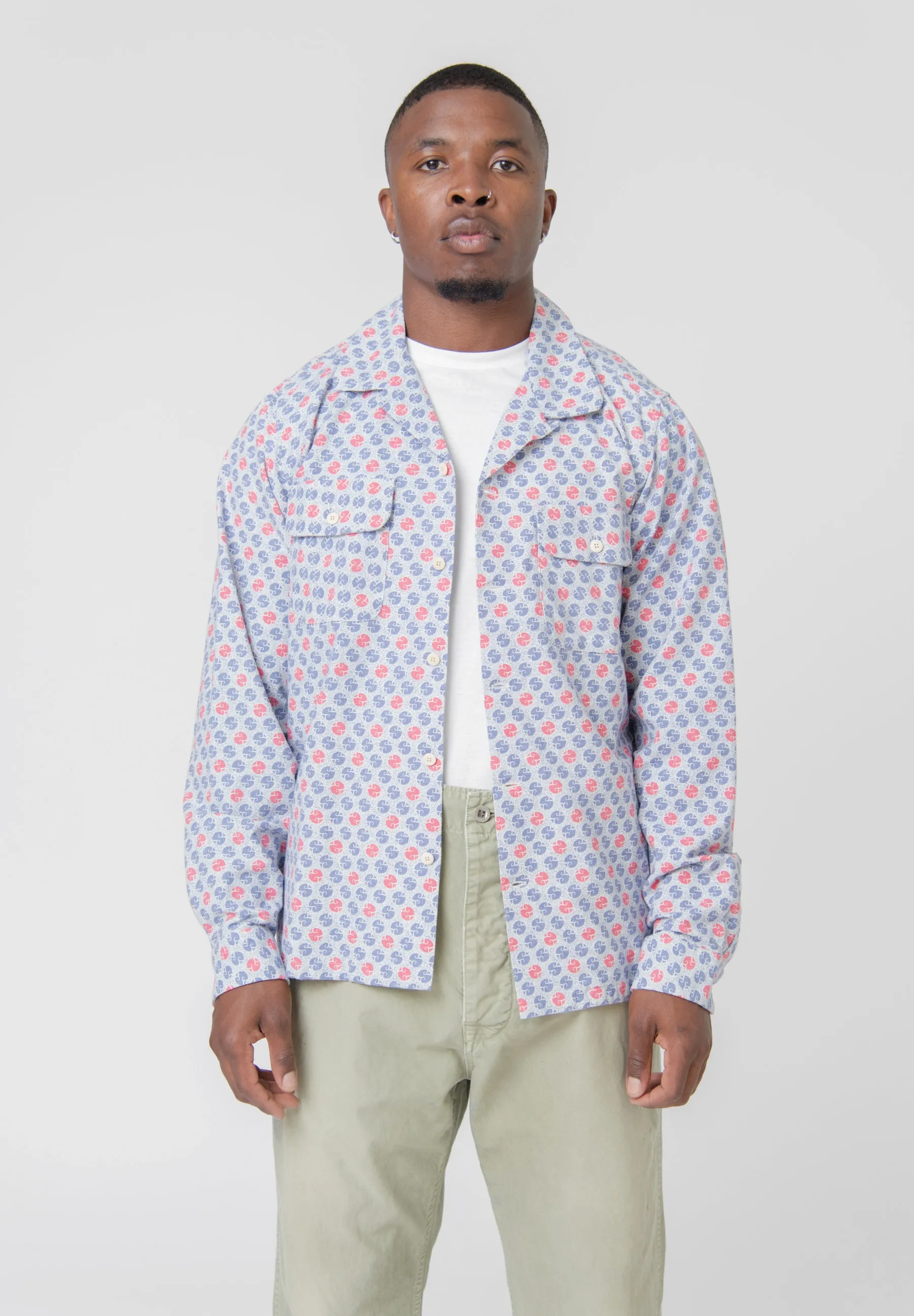 Khadi Boomer Shirt Navy