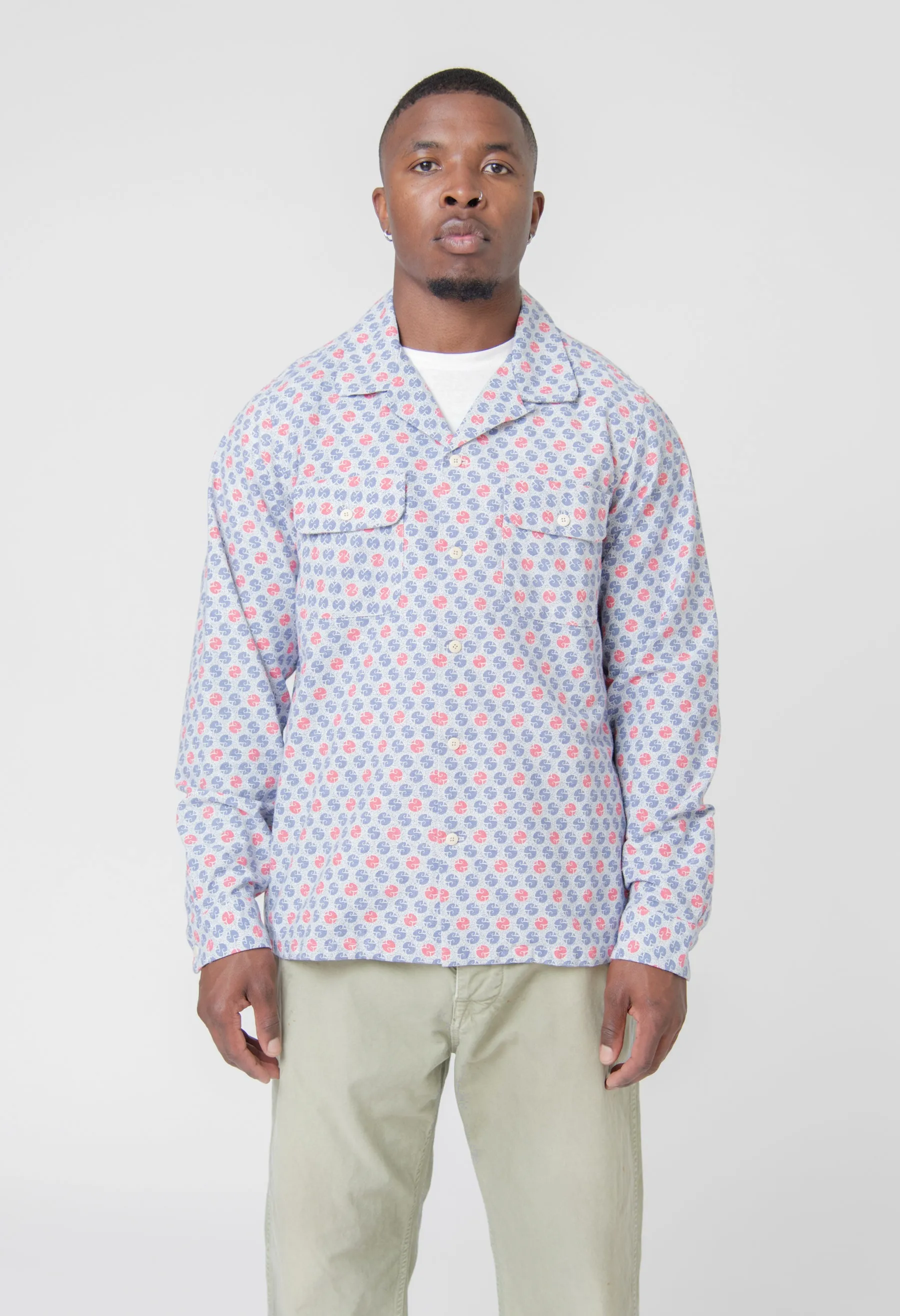 Khadi Boomer Shirt Navy
